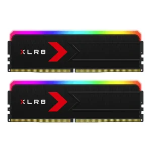 رم دسکتاپ DDR5 دو کاناله 6000 مگاهرتز CL30 پی ان وای مدل XLR8 RGB ظرفیت 64 گیگابایت