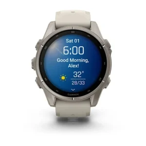 ساعت هوشمند 43 میلی‌متری گارمین مدل Fenix 9 با بند سیلیکونی، سازگار با آیفون و اندروید