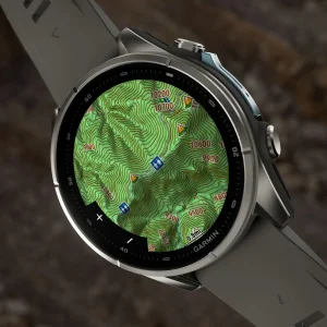 ساعت هوشمند 43 میلی‌متری گارمین مدل Fenix 9 با بند سیلیکونی، سازگار با آیفون و اندروید