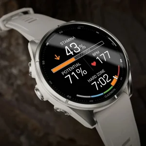 ساعت هوشمند 43 میلی‌متری گارمین مدل Fenix 9 با بند سیلیکونی، سازگار با آیفون و اندروید