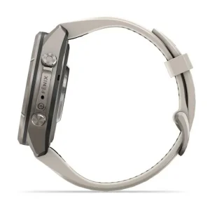 ساعت هوشمند 43 میلی‌متری گارمین مدل Fenix 9 Pro با بند سیلیکونی، سازگار با گوشی‌های آیفون (iOS) و اندروید (Android) از طریق نرم‌افزار Garmin Connect و پشتیبانی از Garmin Messenger و Connect IQ