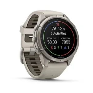 ساعت هوشمند 43 میلی‌متری گارمین مدل Fenix 9 Pro با بند سیلیکونی، سازگار با گوشی‌های آیفون (iOS) و اندروید (Android) از طریق نرم‌افزار Garmin Connect و پشتیبانی از Garmin Messenger و Connect IQ