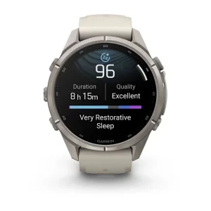 ساعت هوشمند 43 میلی‌متری گارمین مدل Fenix 9 Pro با بند سیلیکونی، سازگار با گوشی‌های آیفون (iOS) و اندروید (Android) از طریق نرم‌افزار Garmin Connect و پشتیبانی از Garmin Messenger و Connect IQ