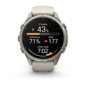 ساعت هوشمند 43 میلی‌متری گارمین مدل Fenix 9 Pro با بند سیلیکونی، سازگار با گوشی‌های آیفون (iOS) و اندروید (Android) از طریق نرم‌افزار Garmin Connect و پشتیبانی از Garmin Messenger و Connect IQ