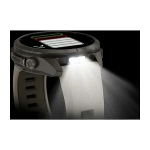 ساعت هوشمند 43 میلی‌متری گارمین مدل Fenix 9 Pro با بند سیلیکونی، سازگار با گوشی‌های آیفون (iOS) و اندروید (Android) از طریق نرم‌افزار Garmin Connect و پشتیبانی از Garmin Messenger و Connect IQ