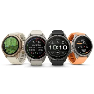 ساعت هوشمند 43 میلی‌متری گارمین مدل Fenix 9 Pro با بند سیلیکونی، سازگار با گوشی‌های آیفون (iOS) و اندروید (Android) از طریق نرم‌افزار Garmin Connect و پشتیبانی از Garmin Messenger و Connect IQ