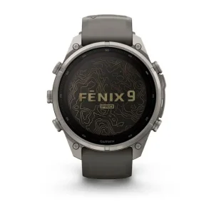 ساعت هوشمند 47 میلی‌متری گارمین مدل Fenix 9 Pro Solar با بند سیلیکونی، سازگار با گوشی‌های هوشمند اندروید و iOS، نسخه مجهز به تکنولوژی inReach