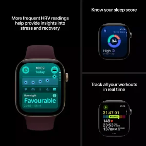 ساعت هوشمند 42 میلی‌متری اپل مدل Watch Series 12 Aluminum Case با بند سیلیکونی، سازگار با iOS 27 و بالاتر
