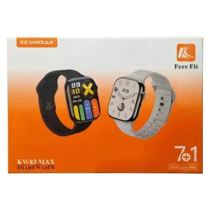 ساعت هوشمند 49 میلی‌متر کیکویر مدل KW83 Maxfi به همراه 7 بند سیلیکونی
