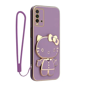 کاور گاردتک آساک مدل Kitty Strap مناسب برای گوشی موبایل شیائومی Redmi 9T به همراه بندآویز