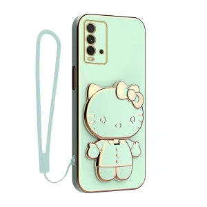 کاور گاردتک آساک مدل Kitty Strap مناسب برای گوشی موبایل شیائومی Redmi 9T به همراه بندآویز