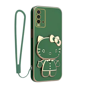 کاور گاردتک آساک مدل Kitty Strap مناسب برای گوشی موبایل شیائومی Redmi 9T به همراه بندآویز