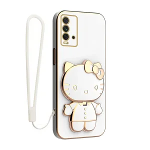 کاور گاردتک آساک مدل Kitty Strap مناسب برای گوشی موبایل شیائومی Redmi 9T به همراه بندآویز
