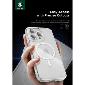 کاور گرین لاین مدل MagSafe Crystal Clear مناسب برای گوشی موبایل اپل iPhone 15 Pro Max