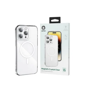 کاور گرین لاین مدل MagSafe Crystal Clear مناسب برای گوشی موبایل اپل iPhone 15 Pro Max