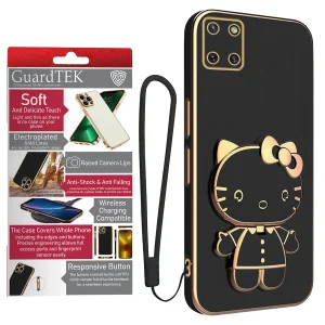 کاور گاردتک آساک مدل Kitty Strap مناسب برای گوشی موبایل سامسونگ Galaxy Note 10 Lite به همراه بندآویز