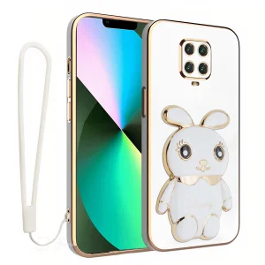 کاور اسپارتان مدل Bunny مناسب برای گوشی موبایل شیائومی Redmi Note 9 Pro / Note 9s به همراه بند نگهدارنده