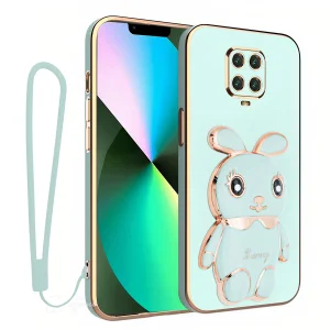 کاور اسپارتان مدل Bunny مناسب برای گوشی موبایل شیائومی Redmi Note 9 Pro / Note 9s به همراه بند نگهدارنده