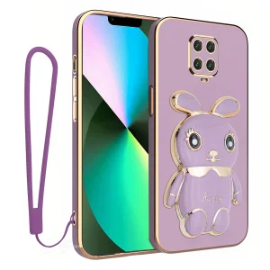 کاور اسپارتان مدل Bunny مناسب برای گوشی موبایل شیائومی Redmi Note 9 Pro / Note 9s به همراه بند نگهدارنده