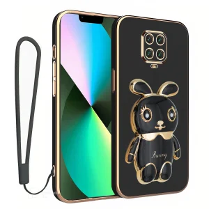 کاور اسپارتان مدل Bunny مناسب برای گوشی موبایل شیائومی Redmi Note 9 Pro / Note 9s به همراه بند نگهدارنده