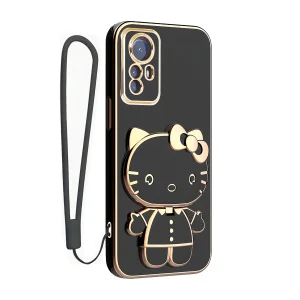 کاور اسپارتان مدل Kitty مناسب برای گوشی موبایل شیائومی Redmi Note 12s به همراه بند نگهدارنده