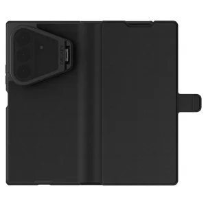 کیف کلاسوری مگنتی نیلکین مدل Qin Prop Silicone Leather مناسب برای گوشی موبایل سامسونگ Galaxy Z Fold 8 Ultra