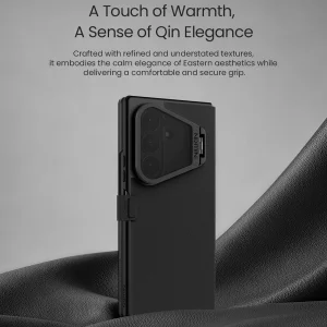 کیف کلاسوری مگنتی نیلکین مدل Qin Prop Silicone Leather مناسب برای گوشی موبایل سامسونگ Galaxy Z Fold 8 Ultra