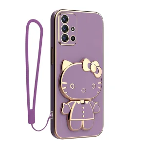 کاور اسپارتان مدل Kitty مناسب برای گوشی موبایل سامسونگ Galaxy A31 به همراه بند نگهدارنده