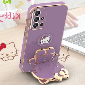 کاور اسپارتان مدل Kitty مناسب برای گوشی موبایل سامسونگ Galaxy A31 به همراه بند نگهدارنده
