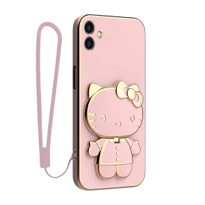 کاور اسپارتان مدل Kitty Strap مناسب برای گوشی موبایل سامسونگ Galaxy A06 به همراه بندآویز