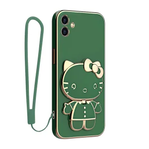 کاور اسپارتان مدل Kitty Strap مناسب برای گوشی موبایل سامسونگ Galaxy A06 به همراه بندآویز