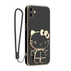 کاور اسپارتان مدل Kitty Strap مناسب برای گوشی موبایل سامسونگ Galaxy A06 به همراه بندآویز