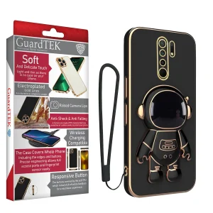 کاور گاردتک اساک مدل Astronaut Strap مناسب برای گوشی موبایل شیائومی Redmi 9 / Redmi 9 Prime به همراه بندآویز
