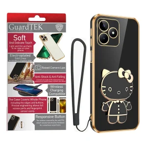 کاور گاردتک آساک مدل Kitty Strap مناسب برای گوشی موبایل ریلمی Realme C63/ C61 به همراه بند