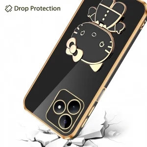 کاور گاردتک آساک مدل Kitty Strap مناسب برای گوشی موبایل ریلمی Realme C63/ C61 به همراه بند