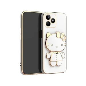 کاور گاردتک آساک مدل Kitty Strap مناسب برای گوشی موبایل ریلمی Realme C63/ C61 به همراه بند