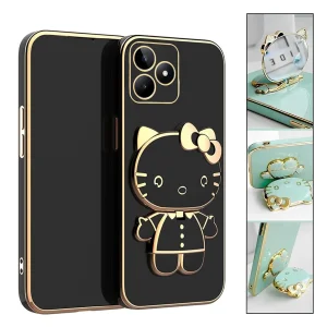 کاور گاردتک آساک مدل Kitty Strap مناسب برای گوشی موبایل ریلمی Realme C63/ C61 به همراه بند