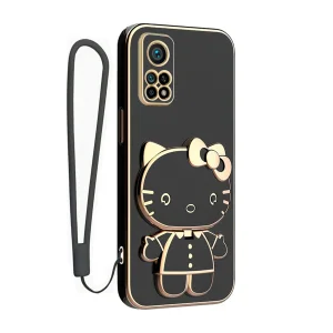 کاور گاردتک اساک مدل Kitty Strap مناسب برای گوشی موبایل شیائومی Mi 10T/ Mi 10T Pro به همراه بند