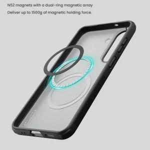 کاور نیلکین مدل Frosted Shield Pro Transparent Magnetic مناسب برای گوشی موبایل سامسونگ Galaxy S26 FE