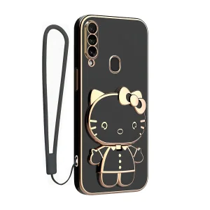 کاور اسپارتان مدل Kitty مناسب برای گوشی موبایل سامسونگ Galaxy A20s به همراه بند نگهدارنده