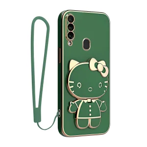 کاور اسپارتان مدل Kitty مناسب برای گوشی موبایل سامسونگ Galaxy A20s به همراه بند نگهدارنده