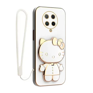 کاور گاردتک آساک مدل Kitty Strap مناسب برای گوشی موبایل شیائومی Poco F2 Pro به همراه بندآویز
