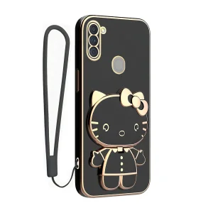 کاور اسپارتان مدل Kitty مناسب برای گوشی موبایل سامسونگ Galaxy A11 به همراه بند نگهدارنده
