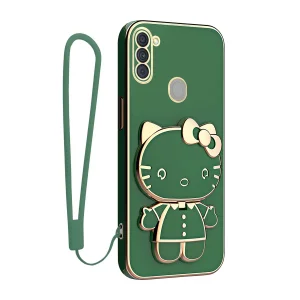 کاور اسپارتان مدل Kitty مناسب برای گوشی موبایل سامسونگ Galaxy A11 به همراه بند نگهدارنده