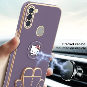 کاور اسپارتان مدل Kitty مناسب برای گوشی موبایل سامسونگ Galaxy A11 به همراه بند نگهدارنده