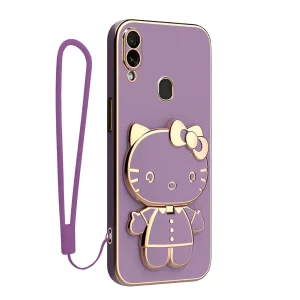 کاور اسپارتان مدل Kitty مناسب برای گوشی موبایل سامسونگ Galaxy A20 / A30 به همراه بند نگهدارنده