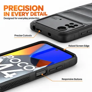 کاور اسپارتان مدل Flex Armor مناسب برای گوشی موبایل شیائومی POCO M4 Pro 4G