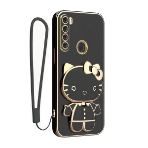 کاور اسپارتان مدل Kitty مناسب برای گوشی موبایل شیائومی Redmi Note 8 به همراه بند نگهدارنده