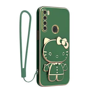 کاور اسپارتان مدل Kitty مناسب برای گوشی موبایل شیائومی Redmi Note 8 به همراه بند نگهدارنده