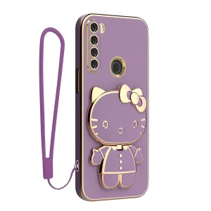 کاور اسپارتان مدل Kitty مناسب برای گوشی موبایل شیائومی Redmi Note 8 به همراه بند نگهدارنده